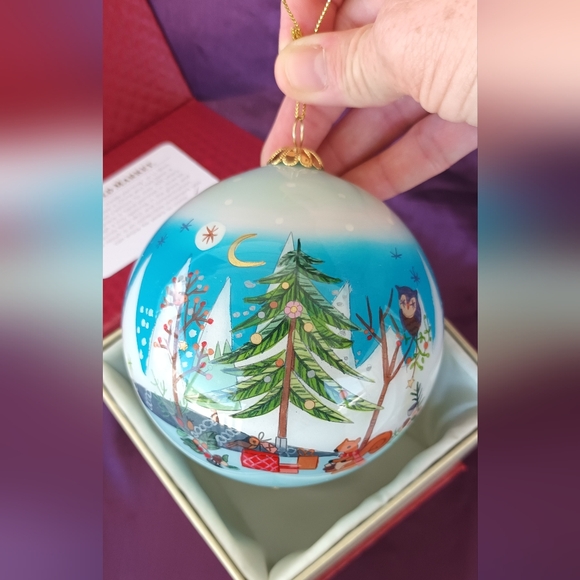 Cost Plus World Market Blue and Green Holiday Ornament - Picture 1 of 7